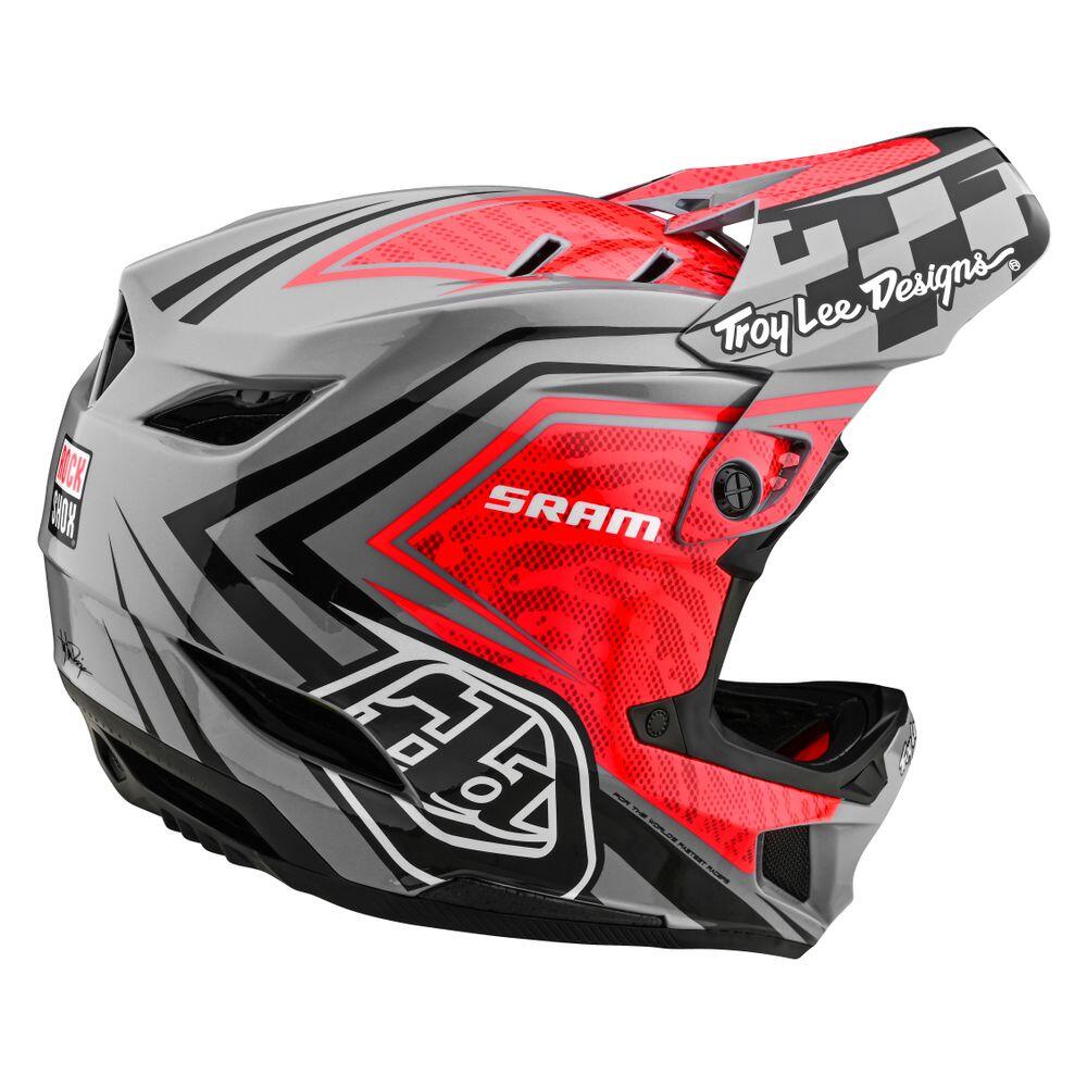 Casco MTB D4 CARBON SRAM in carbonio ultraleggero TeXtreme®  Rosso 5/5
