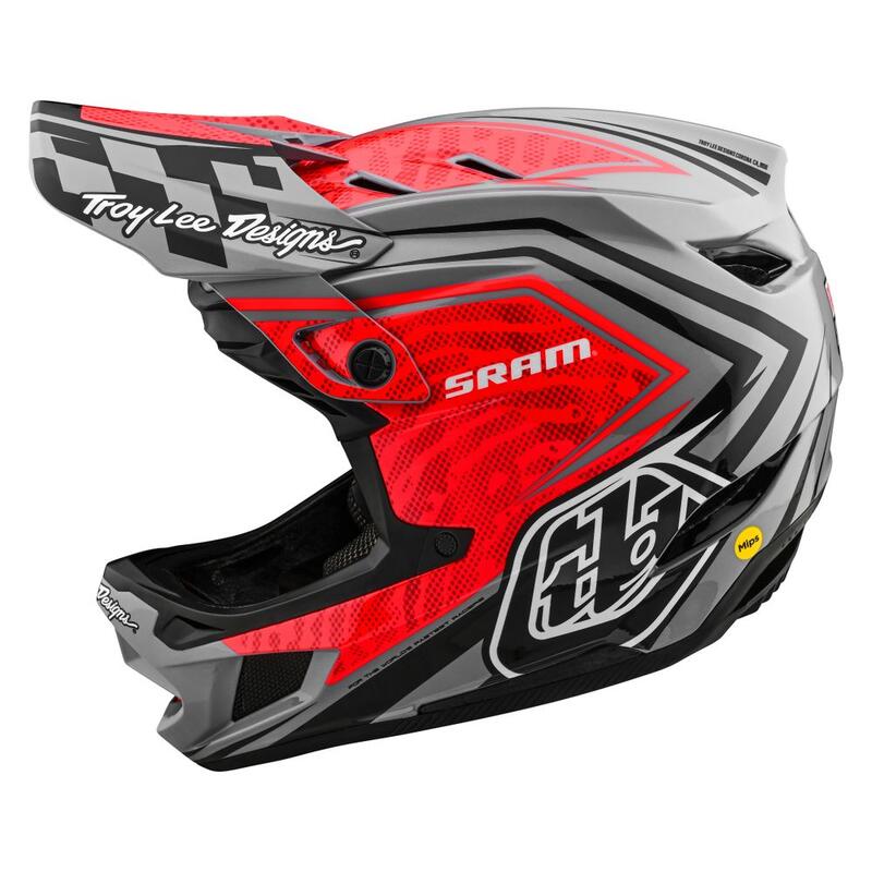 Casco MTB D4 CARBON SRAM in carbonio ultraleggero TeXtreme®  Rosso