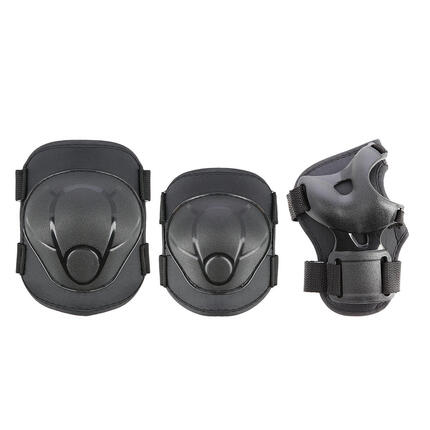 Set von Rollen Skates für Rollschuhe, Skateboard, Fahrrad Nils extreme H110