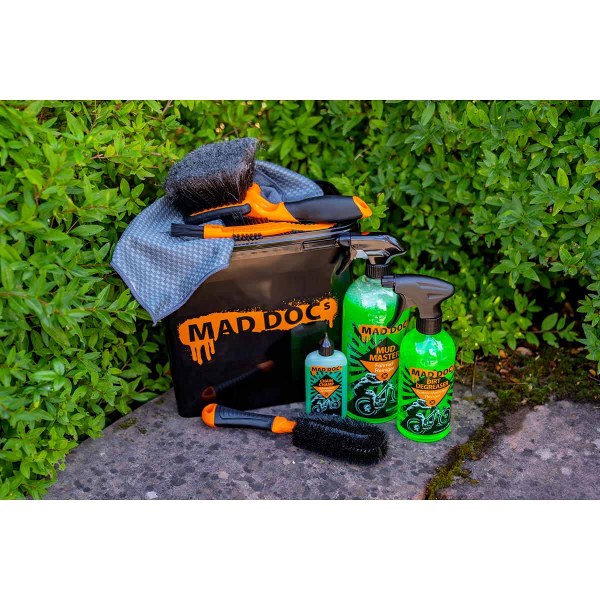 MAD DOCs Pflege-Eimer-Set Bike Bucket - 8 teilig 5/7