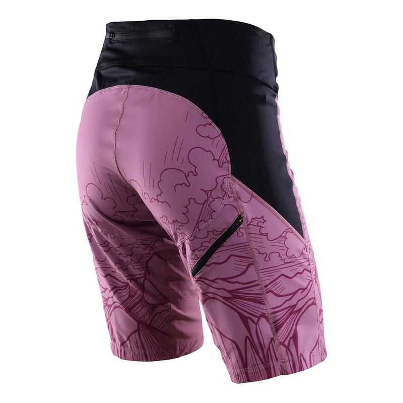 Pantaloncini MTB LUXE Shell elasticizzato da donna Rosso