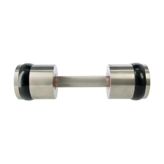 Set d'haltères chromé - 2 x 9 kg