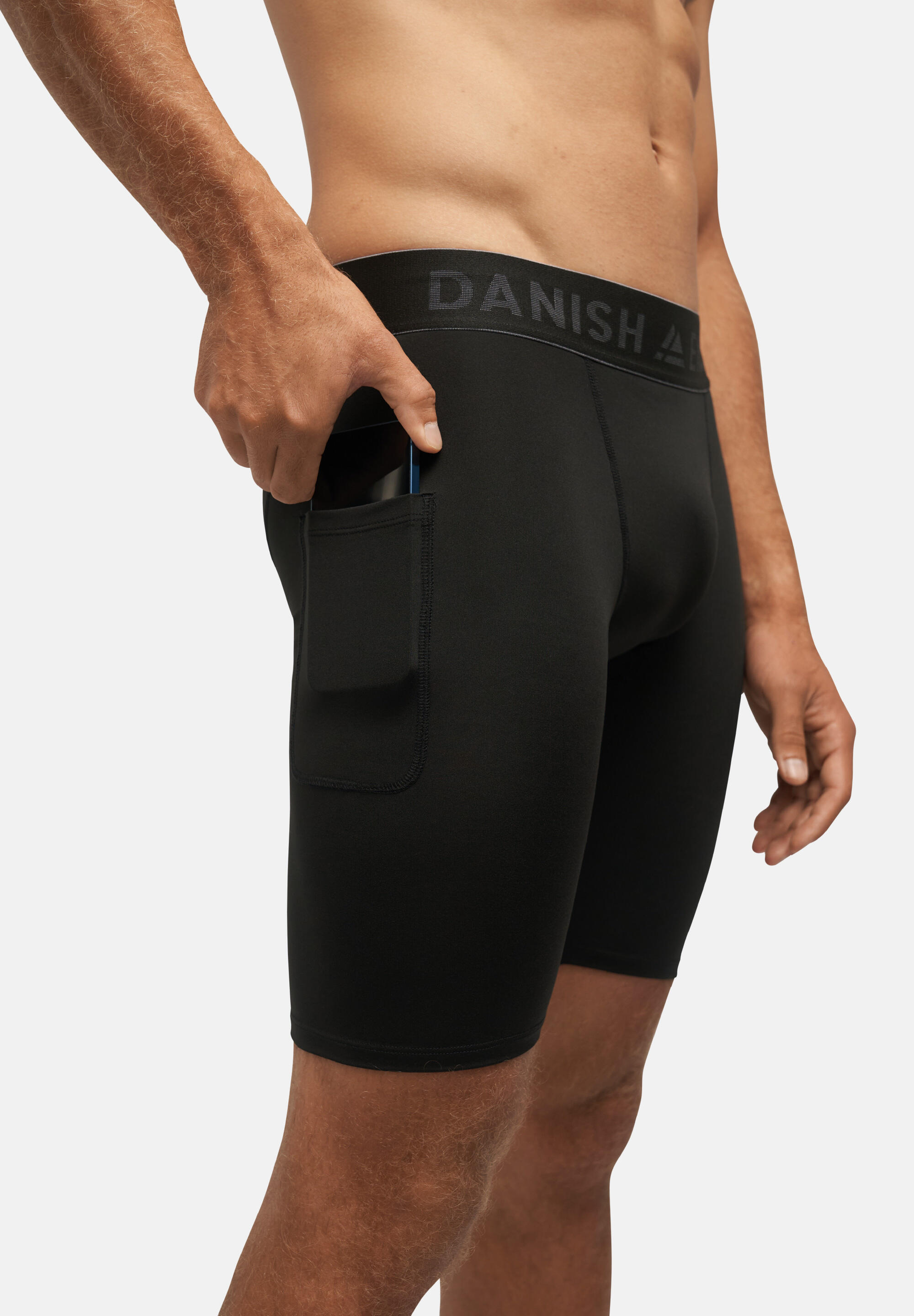 Kurze Sporthose Compression Shorts schwarz 4/5