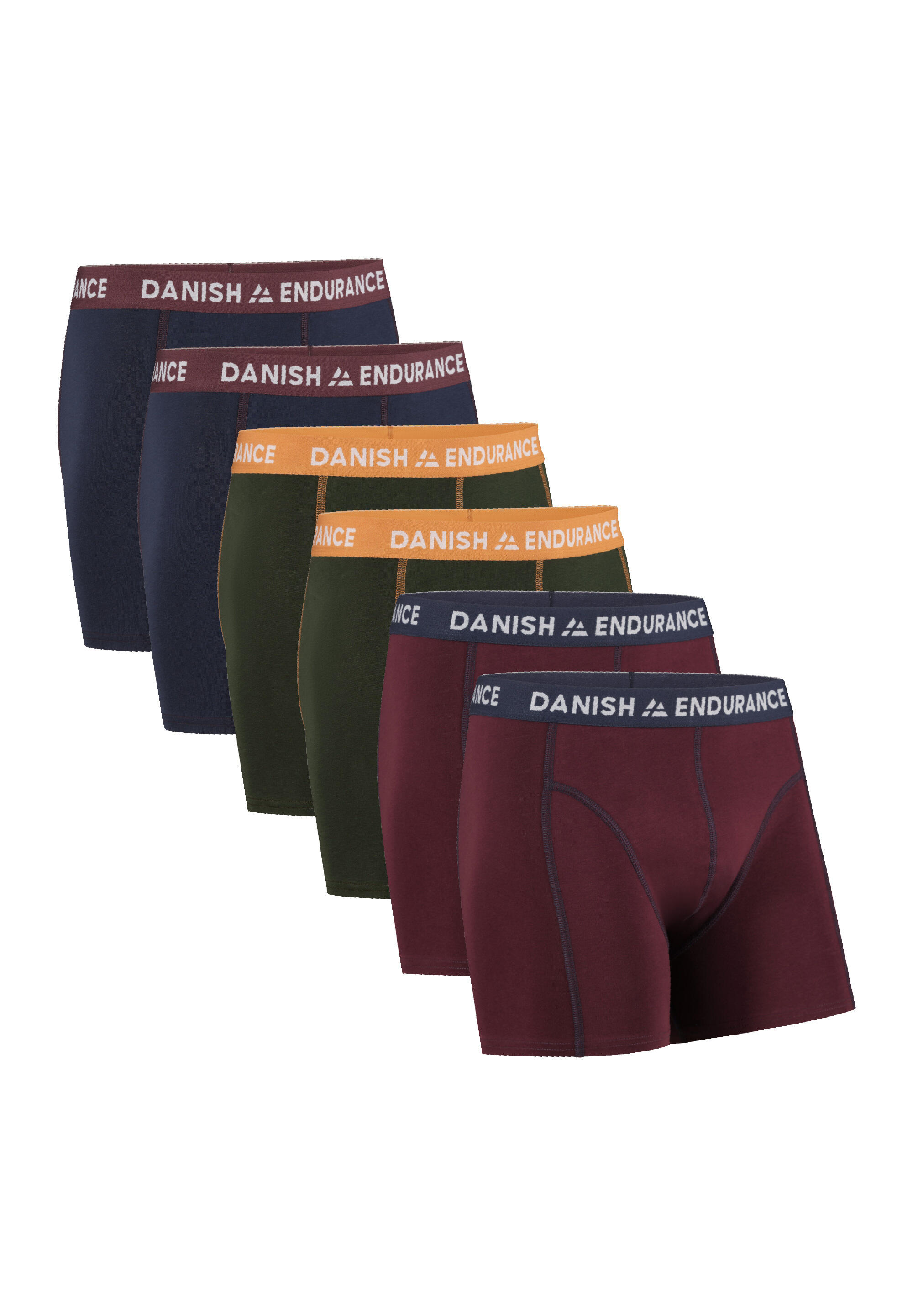DANISH ENDURANCE Boxershorts Classic Trunks rot atmungsaktiv hygienisch multifunktional
