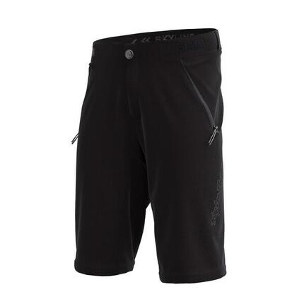 Short VTT SKYLINE Shell ultra-léger et respirant pour enfant Noir