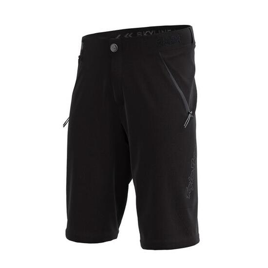 Short VTT SKYLINE Shell ultra-léger et respirant pour enfant Noir