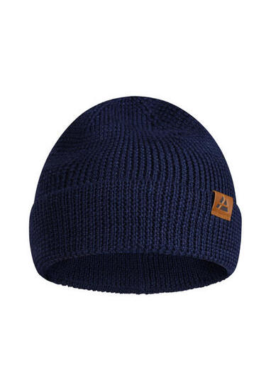 Beanie Merino grau