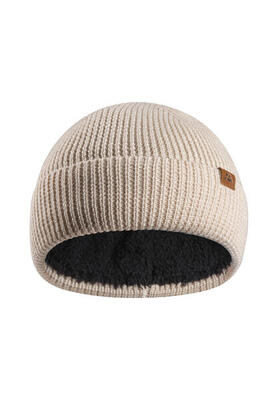 Beanie Merino Fleece dunkelgrau