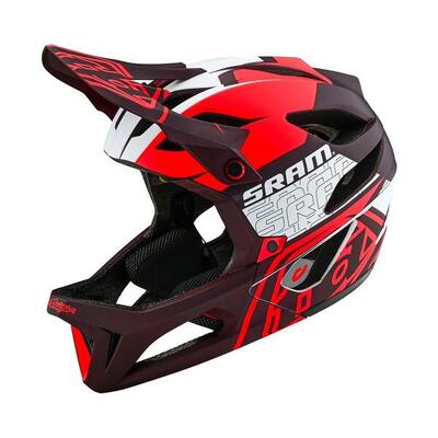 Casco MTB STAGE SRAM perfetto per il Downhill Rosso