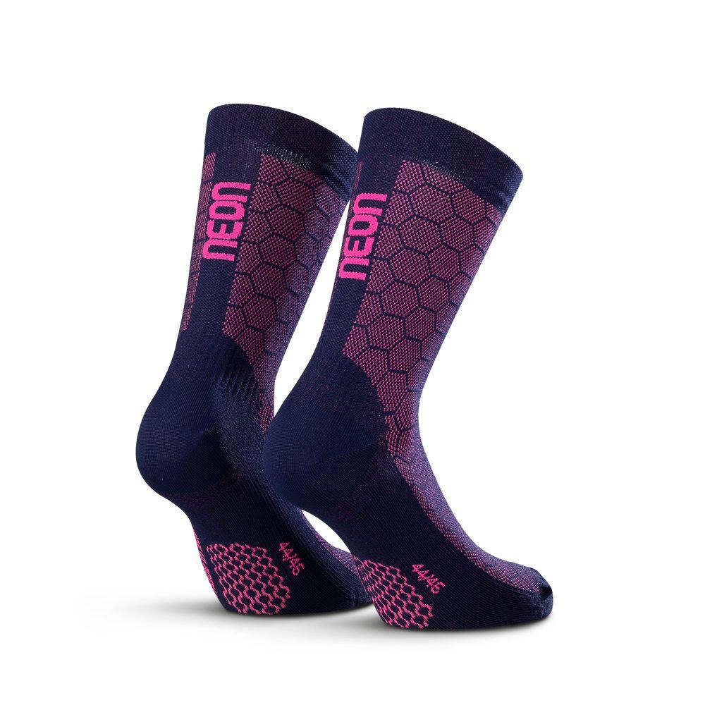 Chaussettes de cyclisme bleues modèle 3D 2/2