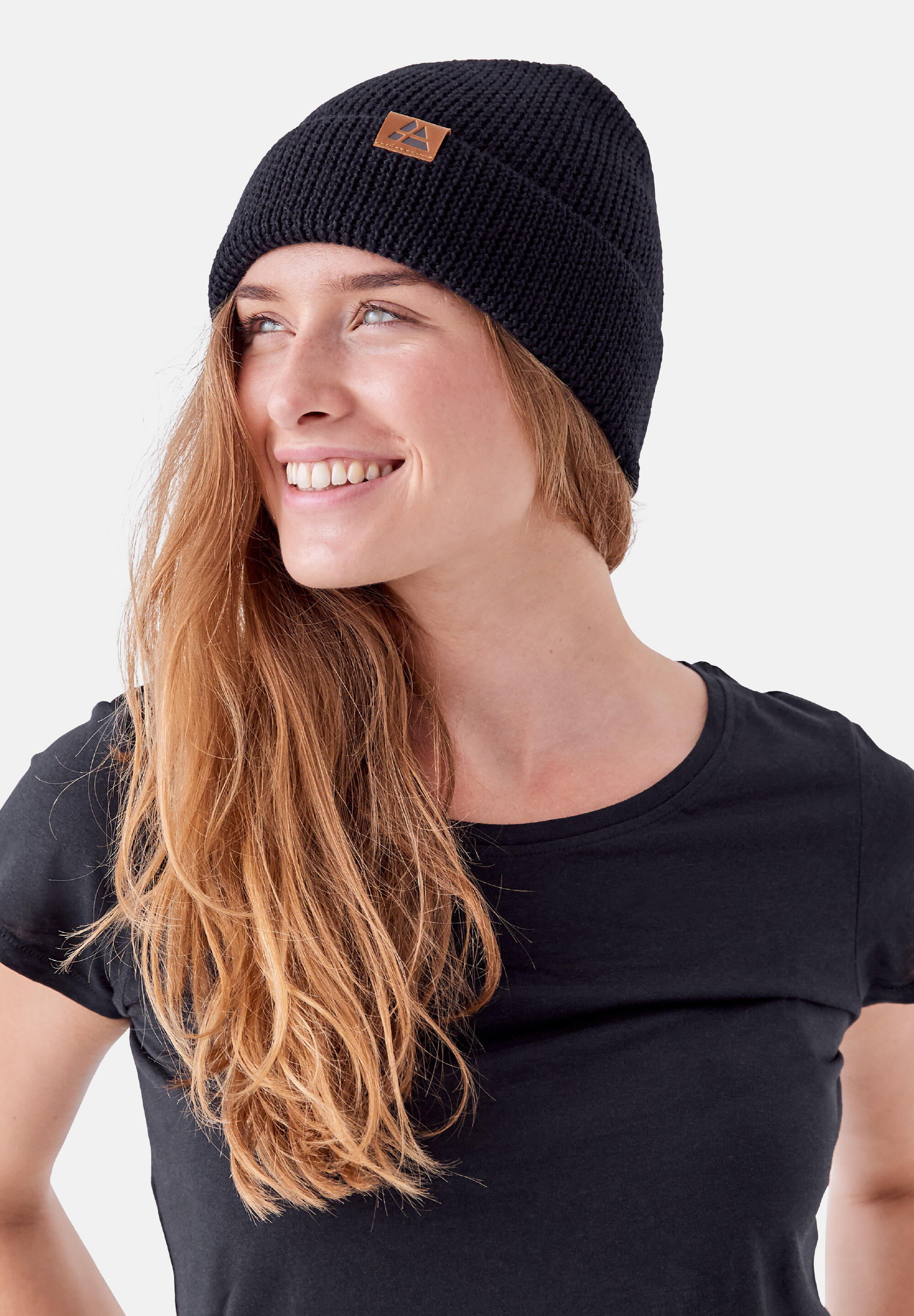 Beanie Merino schwarz 3/5