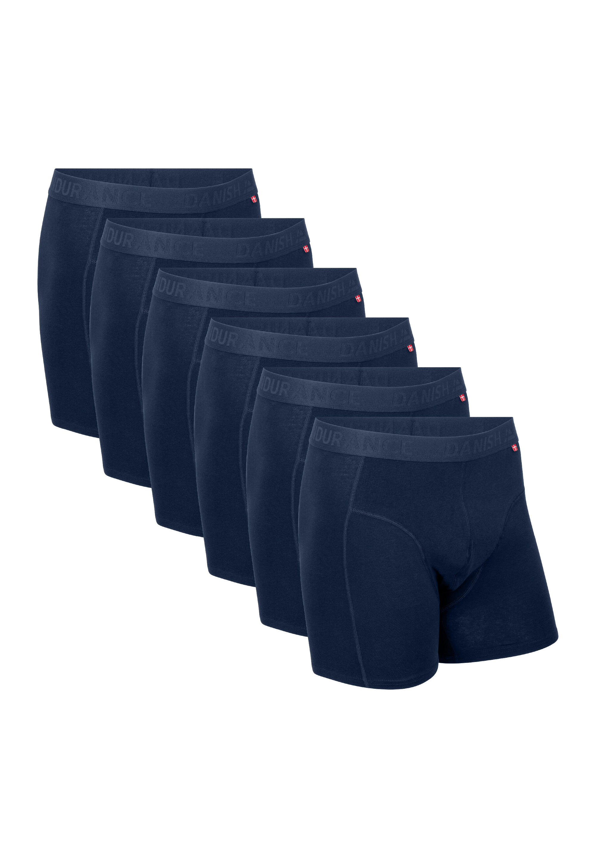DANISH ENDURANCE Boxershorts Organic Trunks blau atmungsaktiv hygienisch multifunktional