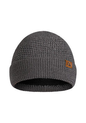 Beanie Merino Fleece dunkelgrau