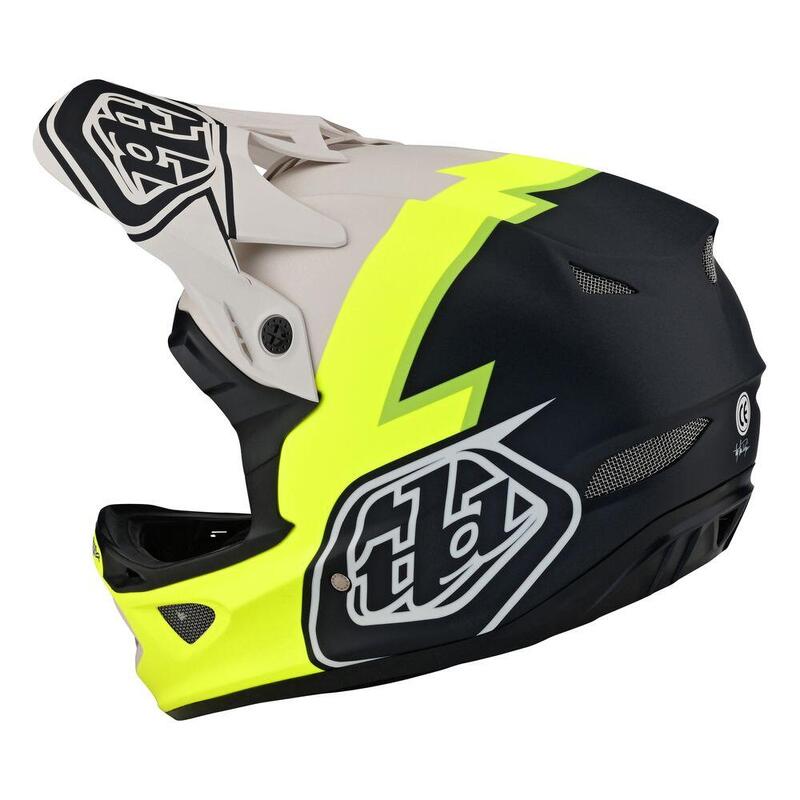 Casco MTB integrale D3 FIBERLITE in fibra di vetro Giallo Uomo