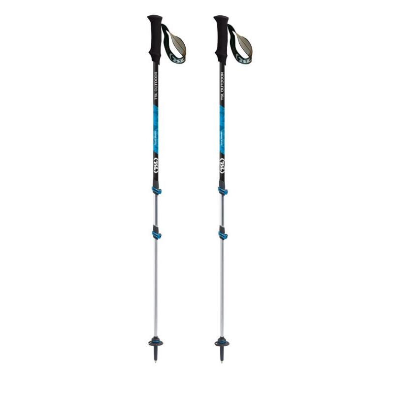 Pack De 2 Bâtons De Randonnée En Aluminium Réglables (53 Pouces Max) - Verrouillage Rapide, Anti-choc - Ayamaya