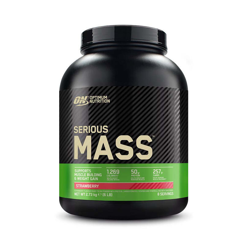 Serious Mass - Ganho de peso - Morango - 8 doses (2,73 kg)