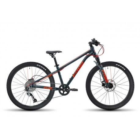 Bicicleta infantil Frog MTB 62 - Met Grey and Neon Red 24"