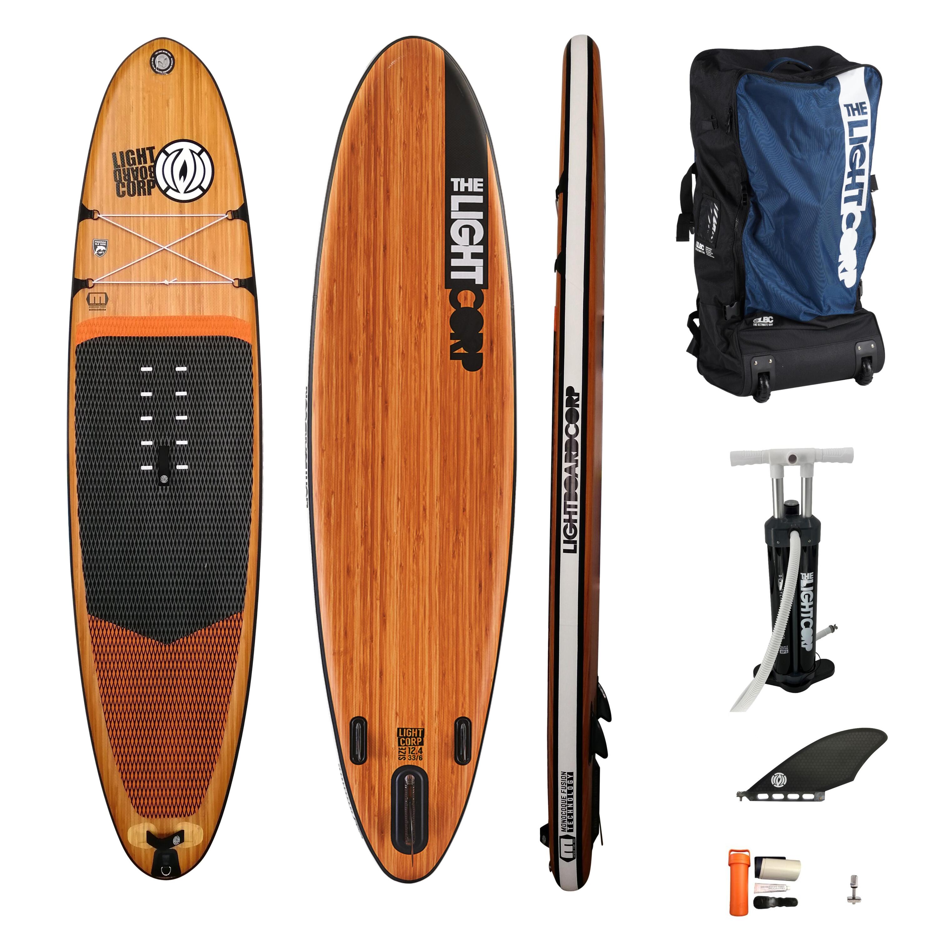 LIGHT BOARD CORP ISUP MFT WOOD FREERIDE  10´8“  x 33" x 6" incl.Finne, Pumpe und Transporttasche