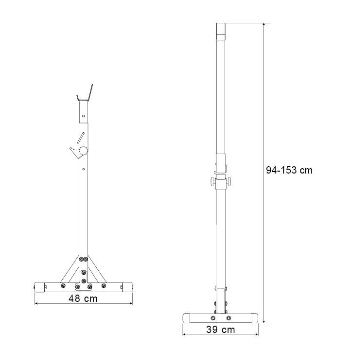 Heavy Duty Adjustable Barbell Squat Rack Bench Press 7/7