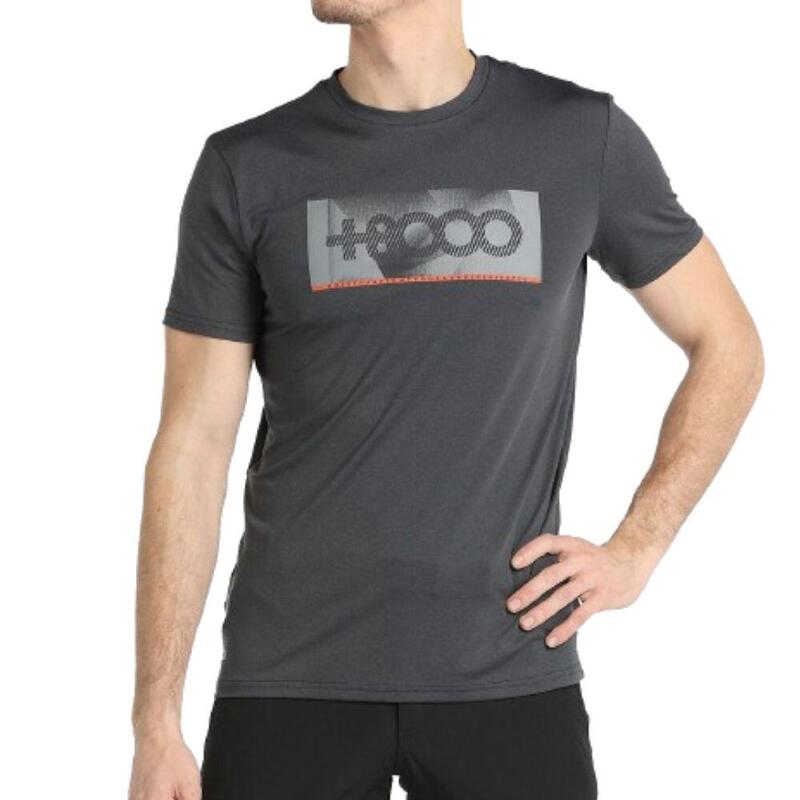 T-shirt Outdoor Respirável Homem +8000 LASTEN. Cinzento