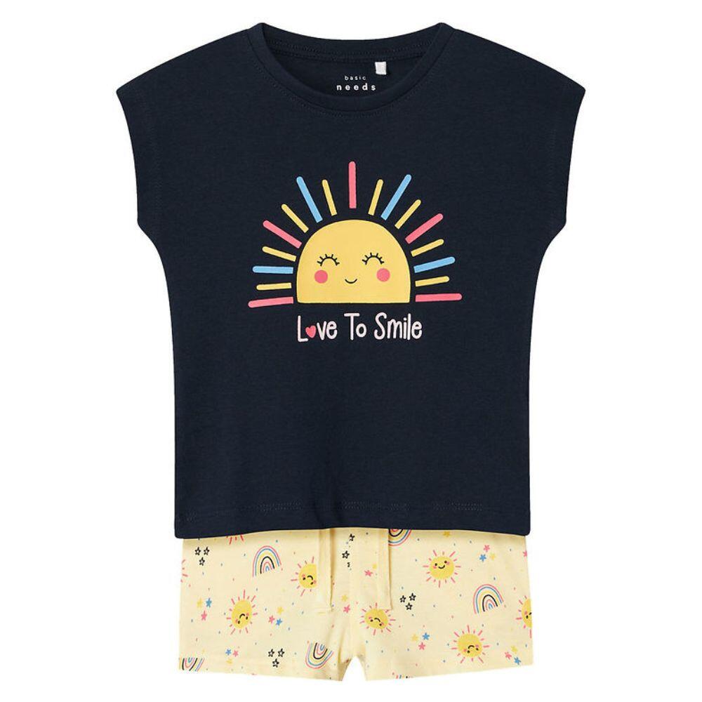 BESTSELLER CONJUNTO T-SHIRT E Calções Menina Algodão NAME IT VIGEA. Dark Sapphire