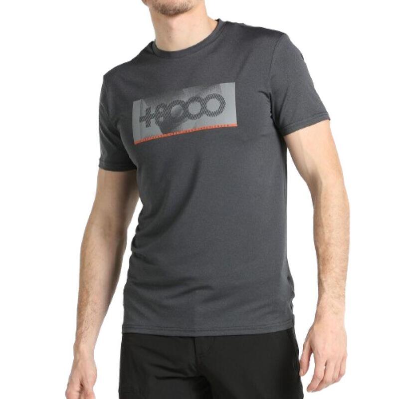 T-shirt Outdoor Respirável Homem +8000 LASTEN. Cinzento