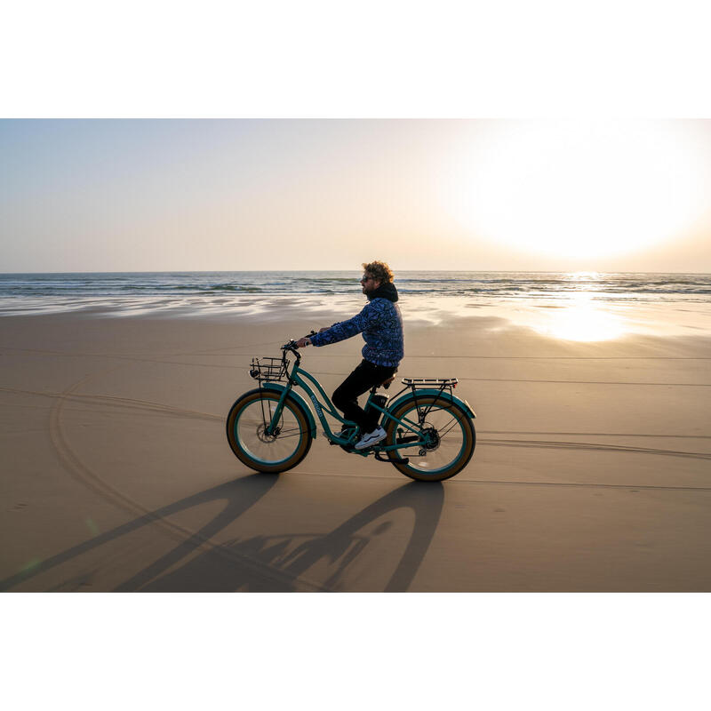 Fat Bike Mista/Bicicleta Elétrica Adulto 26", 250W, 20Ah 720Wh bateria
