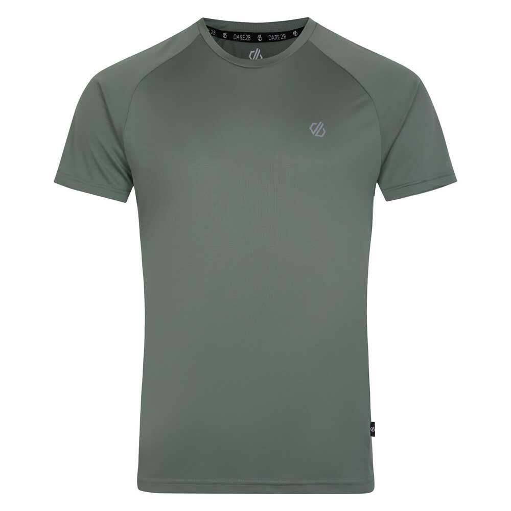 T-Shirt Respirável de Corrida Homem DARE2B ACCELERATE TEE. GREEN 4/5