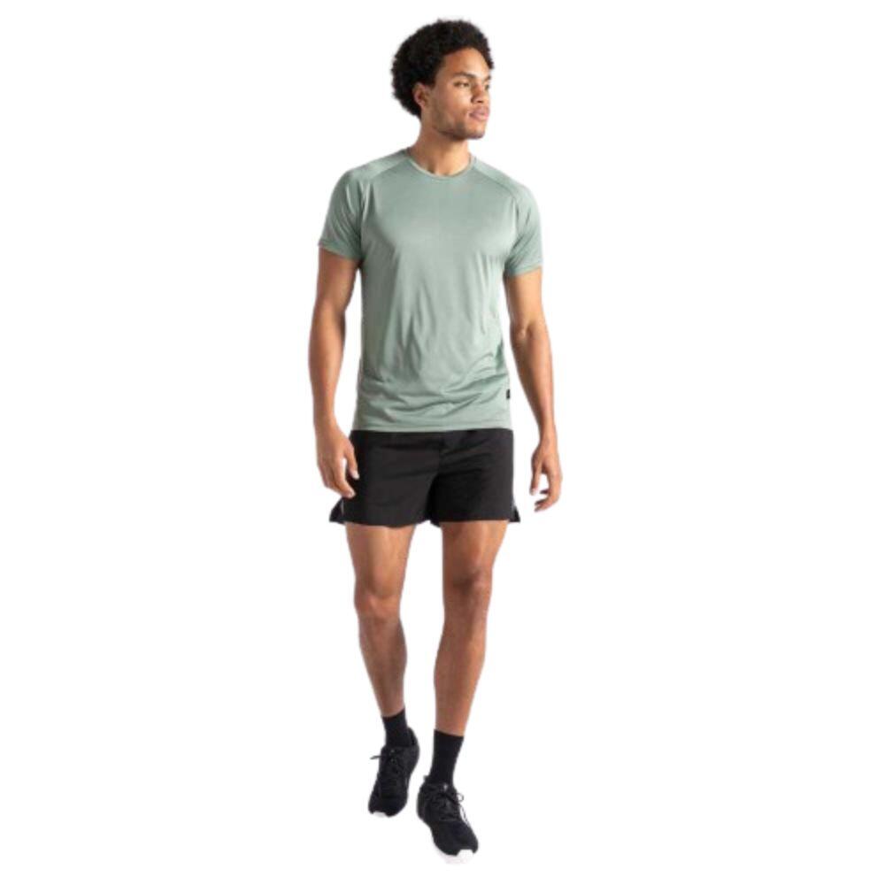T-Shirt Respirável de Corrida Homem DARE2B ACCELERATE TEE. GREEN 2/5