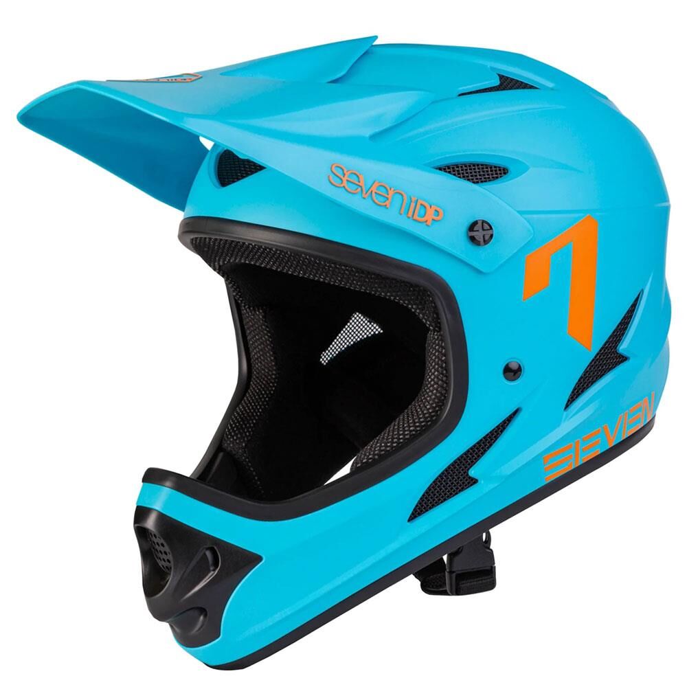 7IDP 7iDP M1 Full Face Helmet Light Blue / Orange