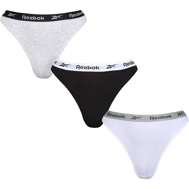 Majtki damskie Reebok Thongs 3-pak