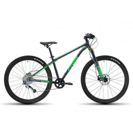 Bicicleta infantil Frog MTB 69 - Metallic Grey Neon Green 26"