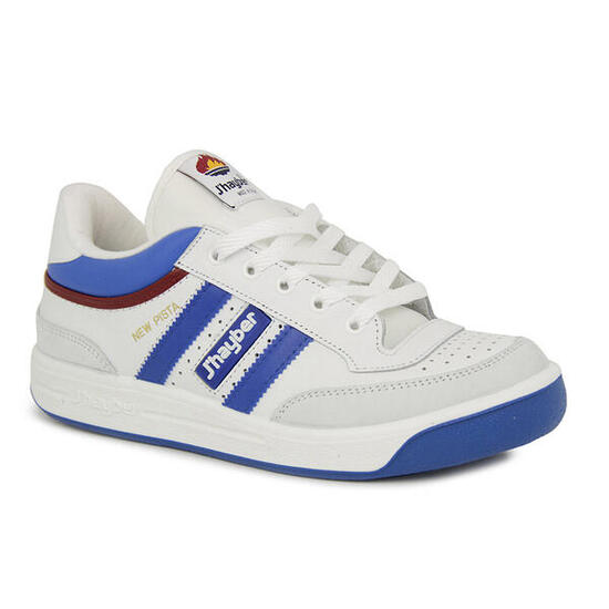Zapatilla Deportiva Hombre J'Hayber New Pista Poxcalf Blanco Azulina Resistentes