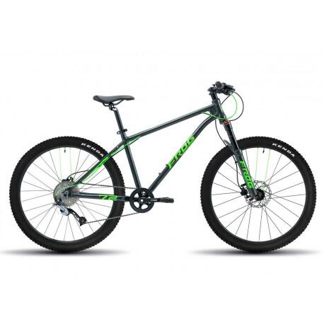 Bicicleta infantil Frog MTB 72 - Metallic Grey Neon Green 26"