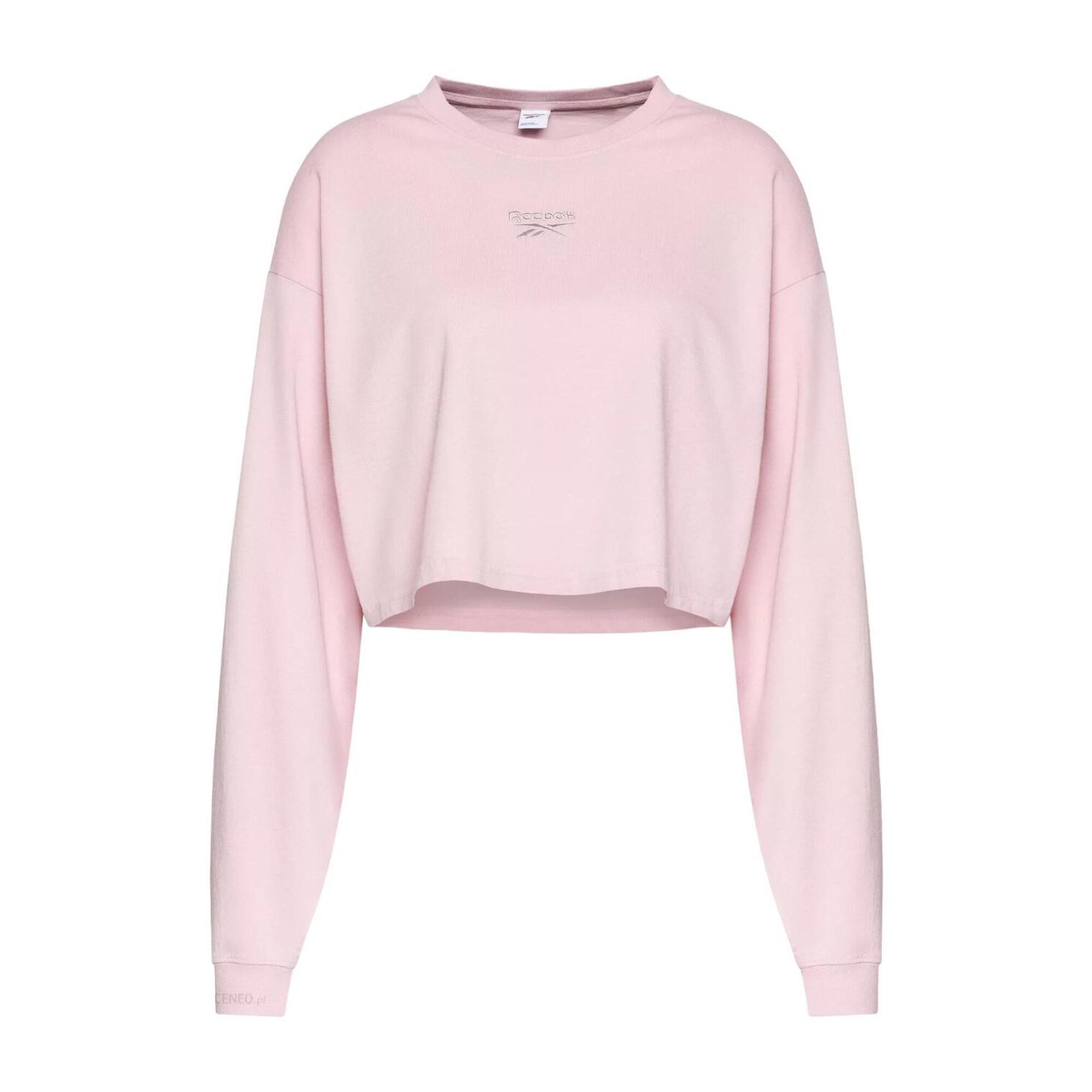 Reebok - Sweat-shirt De Sport Pour Femmes Reebok Cl Wide Short - Chemise Manches Longues - Rose - 40 M - Decathlon