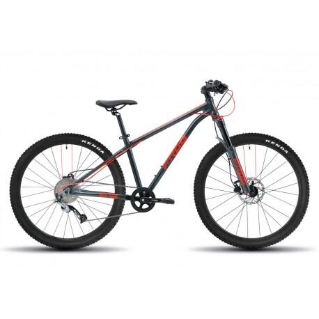 Bicicleta infantil Frog MTB 69 - Metallic Grey Neon Red 26"