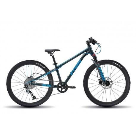 Bicicleta infantil Frog MTB 62 - Metallic Grey Neon Blue 24"