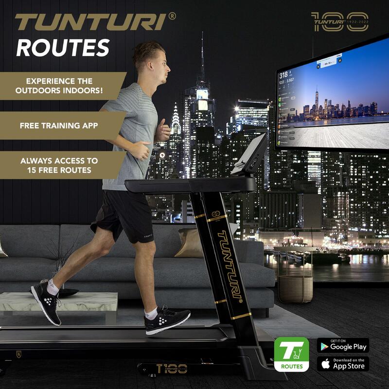 Tapis de course pliable - écran LED - 44 programmes d'entraînement -