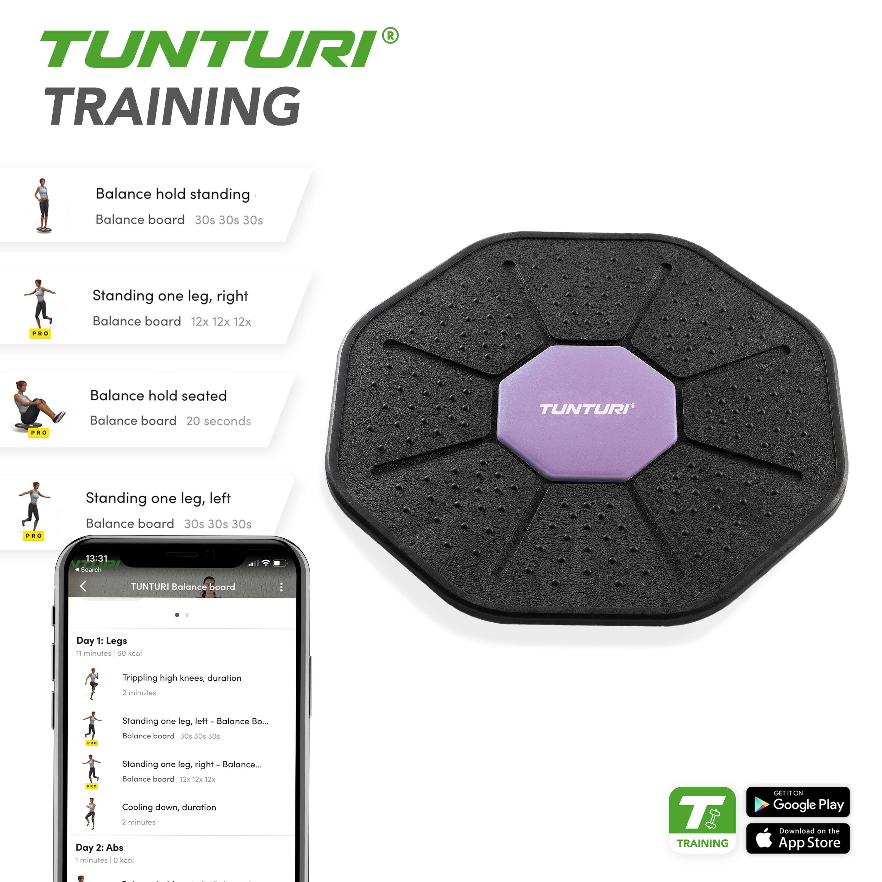 Tunturi Balance Board plateau d'équilibre