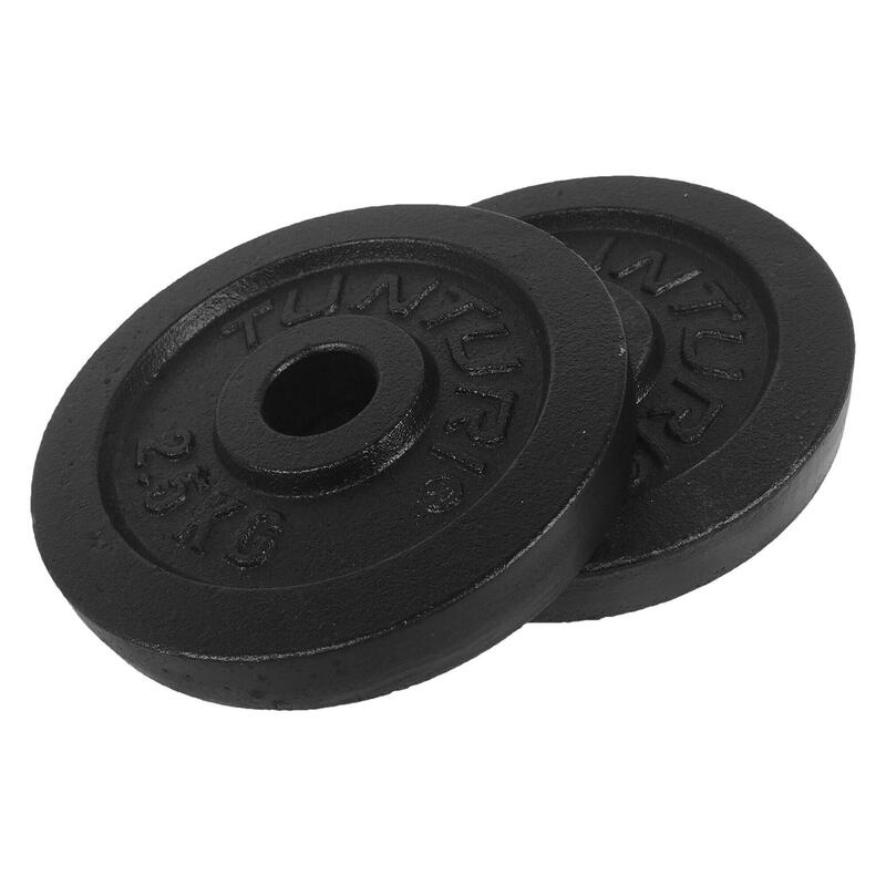 Disque musculation 2.50kg noir, la paire