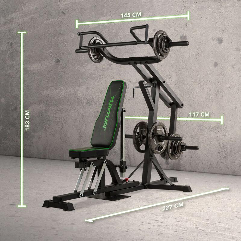 Tunturi Leverage Gym WT80 Squat Rack Schwarz