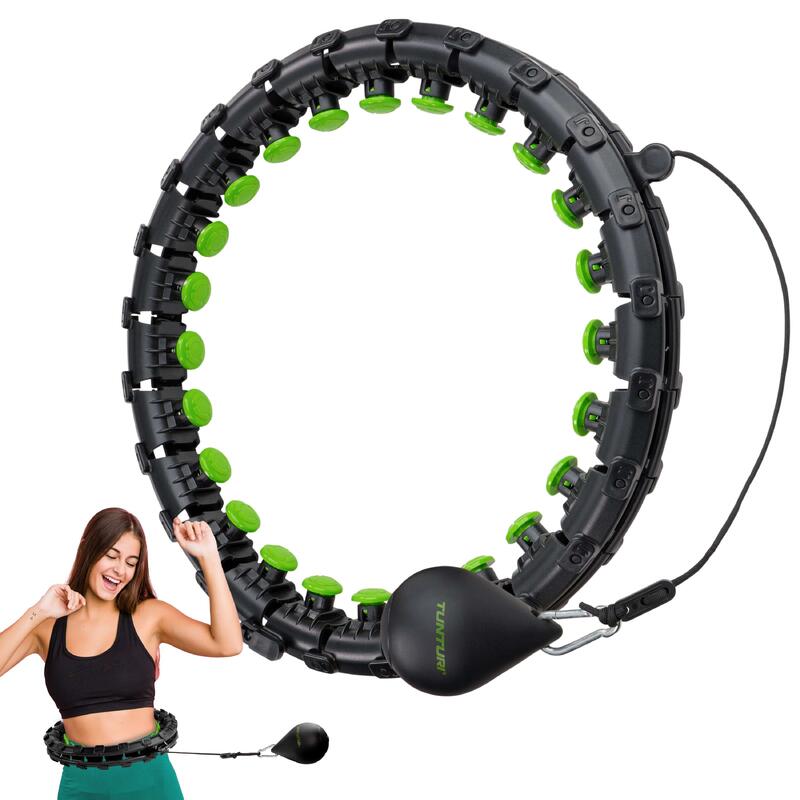 Cerceau Hula Hoop de Fitness Réglable avec Poids Inclus