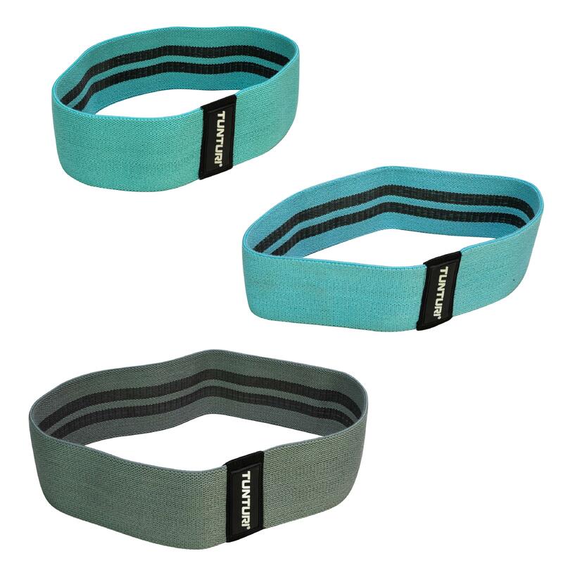 Tunturi Textil Resistance Band Bandes de résistance, set de 3 pièces