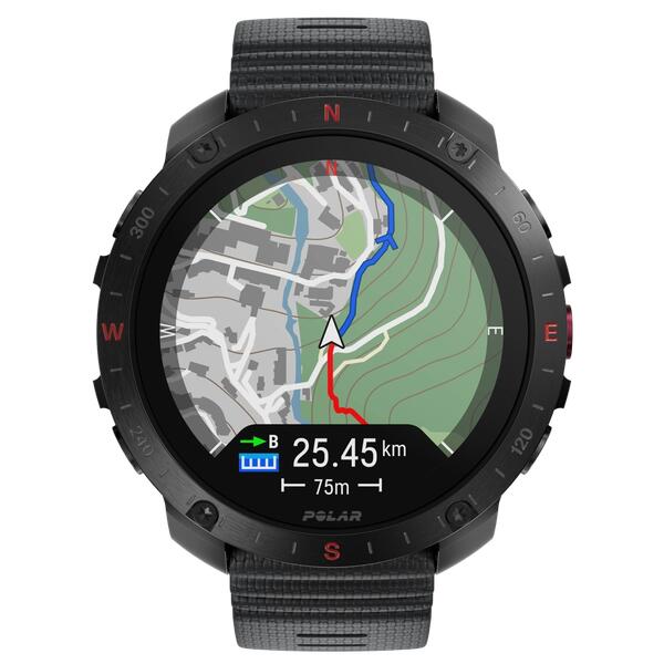 POLAR Premium Outdoor Smartwatch - GPS, Mappe, Navigazione - Grit X2 Pro Nero