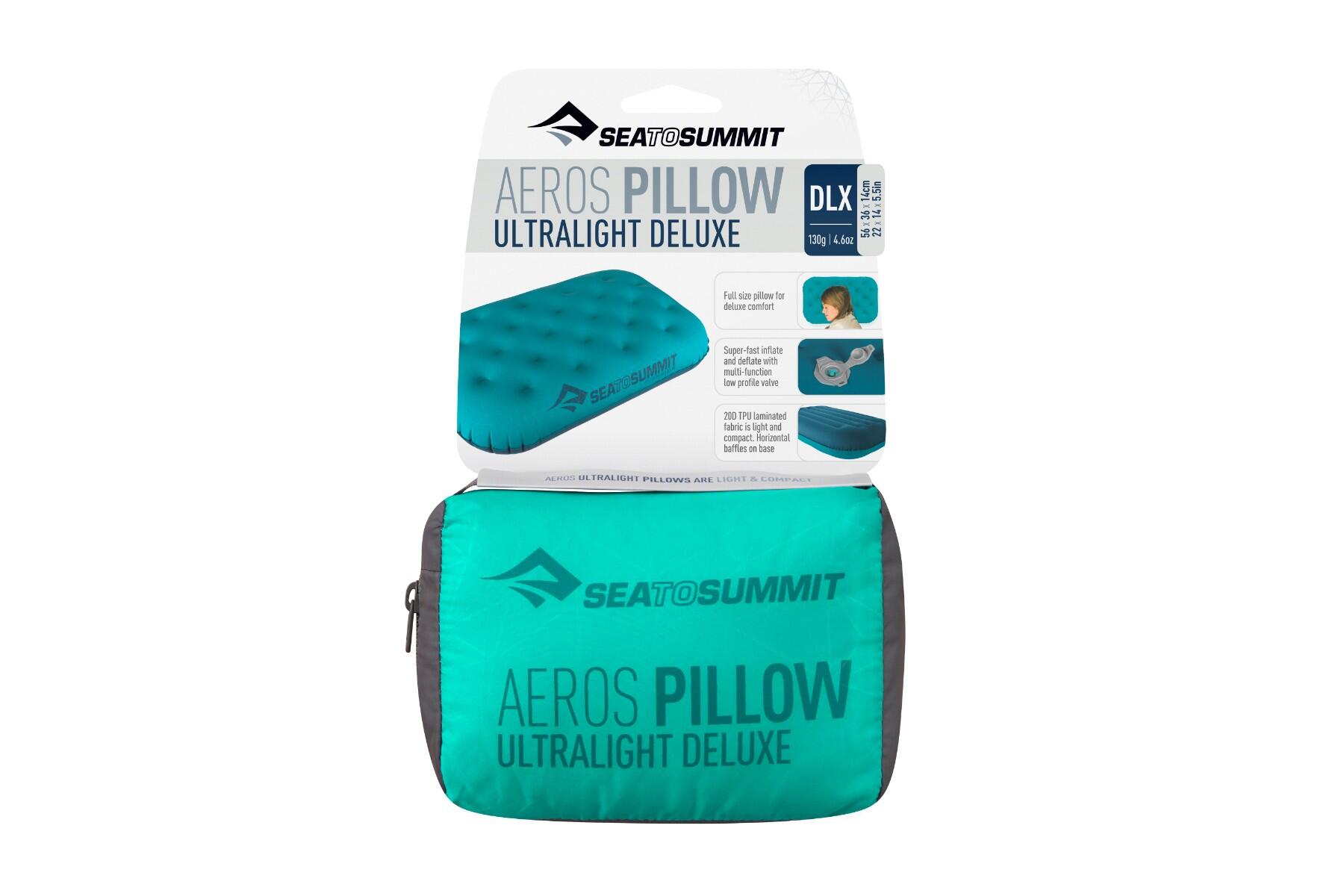 Sea to Summit | Aeros Ultralight Pillow | Turquoise | 56x36x14cm 6/7