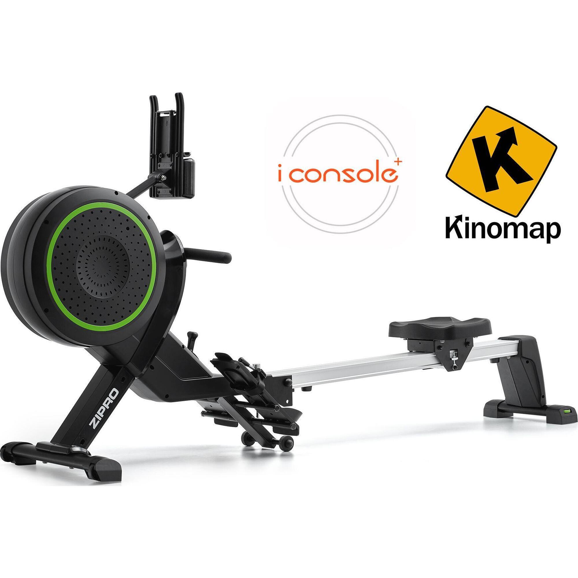 Zipro - Rameur D'Appartement Magnétique Zipro Dash Pliable Avec Bluetooth Kinomap - Rameur - Noir|vert - No Size - Decathlon