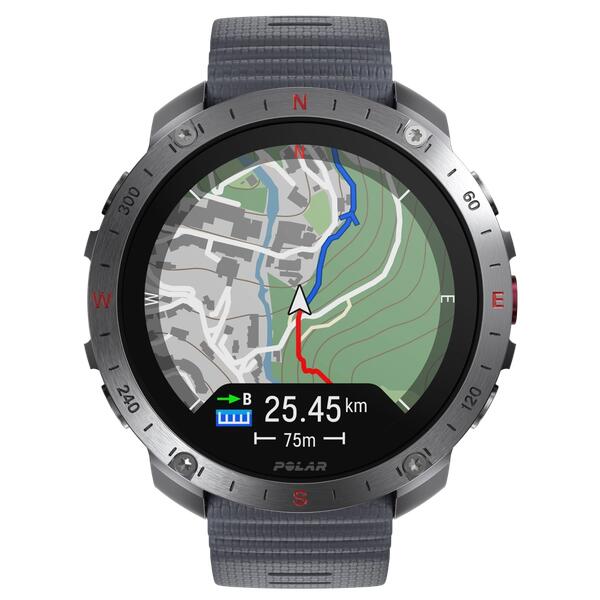 PREMIUM GPS SMARTWATCH - OUTDOOR & SPORT - POLAR GRIT X2 PRO STEINGRAU