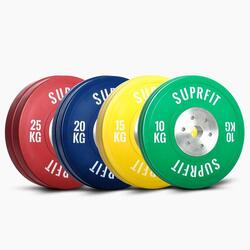 Pro Competition Bumper Plate Set 140 kg