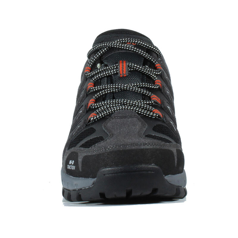 Zapatilla de Senderismo para Hombre Hi-Tec CORZO LOW Gris-Naranja Impermeable