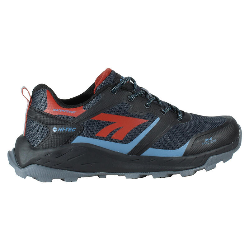 Zapatilla de Senderismo para Hombre Hi-Tec TOUBKAL LOW Negro/Azul Impermeable